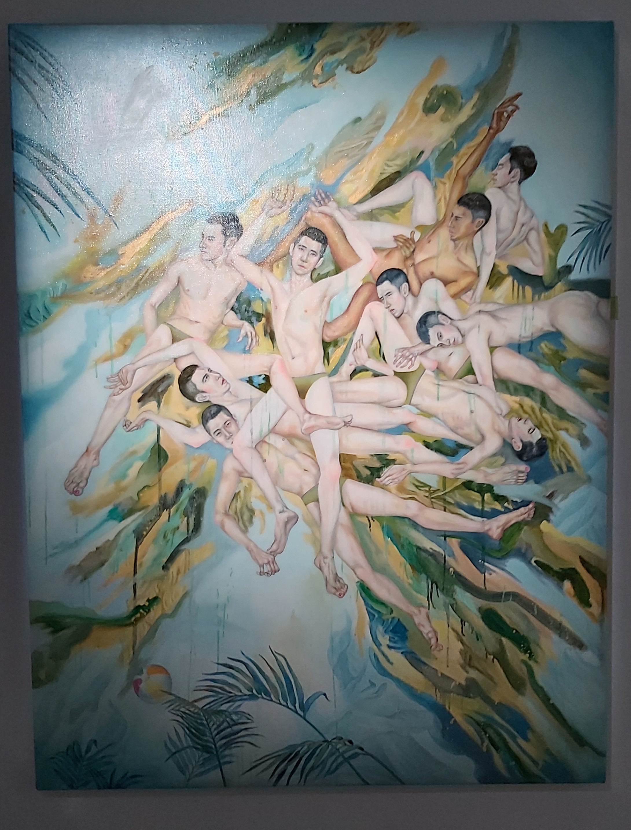 《砂之城》，2017，145.5*112cm，畫布油彩